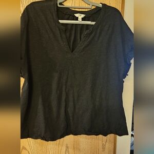 Black terra & sky short sleeve shirt 1x